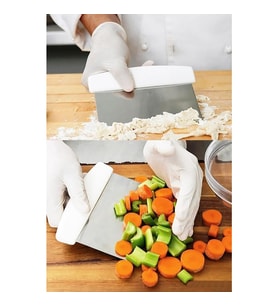 QNİAY Çelik Hamur Kesme Ve Kazıma Pasta Düzeltme Spatulası