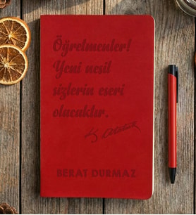 Kişiye Özel Atatürk Sözlü Defter Hediyesi