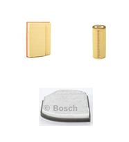 Bosch Filtre Bakım Seti Mercedes CLK 230 Kompressor C208 1997-2001 Benzin Hava + Yağ F. + Polen Filtre Bosch