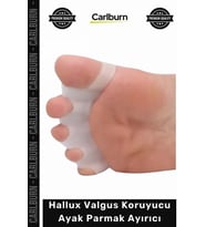 Silikon Ortopedik Kemik Düzeltici Gece Ateli Makaralı Hallux Valgus Koruyucu Ayak Parmak Ayırıcı