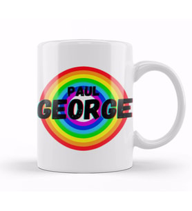 Paul George   Basketball gifts Vintage Retro Rainbow Quotes For BOYS AND Ddad Kupa Bardak Porselen