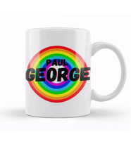 Paul George   Basketball gifts Vintage Retro Rainbow Quotes For BOYS AND Ddad Kupa Bardak Porselen
