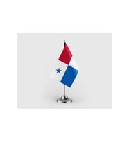 Panama Devleti Tekli Saten Masa Bayrağı Seti