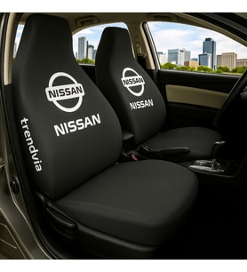 Nissan Uyumlu Penye Araç Koltuk Kılıfı - Ön ve Arka Oto Kılıf Takımı (Siyah)