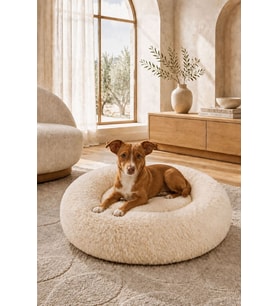 Konforlu Peluş Köpek ve Kedi Yatağı, Şık ve Dekoratif Design