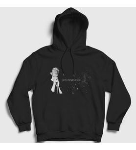 Presmono Unisex Siyah Ian Curtis Joy Division Kapüşonlu Sweatshirt 87547tt