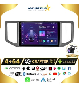 Volkswagen Crafter 4GB + 64GB Android 13 Kablosuz Carplay 2017-2022 Navigasyon Multimedya Sistemi
