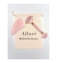 Alluré Rose Quartz Face Roller & Gua Sha