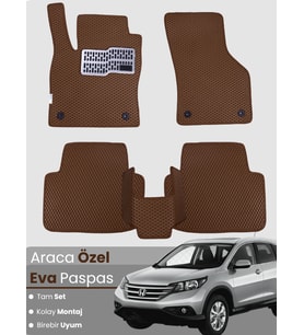 HONDA CRV 4 (2012-2017) Uyumlu EVA Paspas Tam Set–Araca Özel,Kolay Montaj,Su Geçirmez