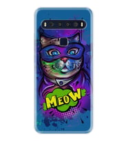 TCL 10L 10 Plus 10SE 20E 20SE 30SE L7 Kılıf Desemli Silikon Super Meow 1715