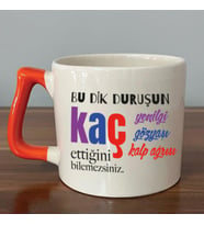 Bu Dik Duruşun Baskılı Kadınlar Günü Turuncu Kulplu D Kupa