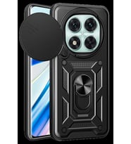 Redmi Note 14 Pro 5G Kılıf Pars Lens Yüzüklü Silikon - Siyah