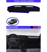 Tofaş Yüksek Göğüs Için Uygun Torpido Koruma Halısı Siyah Kenar Renk Mavi