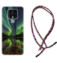 Tecno Camon 16 18P Pova Kılıf Boyun Asklı Rasta Silikon Kuzey Işıkları 1327