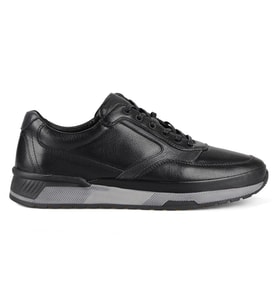Siyah Erkek Deri Günlük Sneakers Corippo