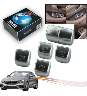 Mercedes E Class W213 2016-... İçin Sürücü Yolcu Bagaj Cam Düğmesi Seti