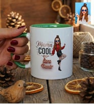 Kişiye Özel Karikatürlü Mama Cool Anneye Hediye Kupa Bardak Anneler Günü Hediyesi
