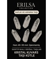 Sertifikalı Ham Işlenmemiş Doğal Kristal Kuvars Taşı Kütle (Çok Renkli)