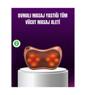 Derin Yoğurmalı Boyun Bel Sırt Masaj Cihazı, Priz ve Çakmak Girişli