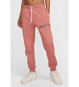 Nike Sportswear Phoenix Fleece Mid Rise Standart Fit Kadın Eşofman Altı Kiremit