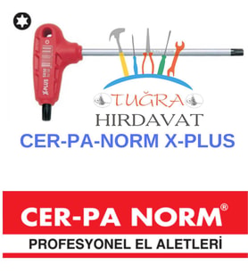 Cerpa X-Plus T Saplı Alyan T20 X 125mm T Saplı Torx Allen Anahtar