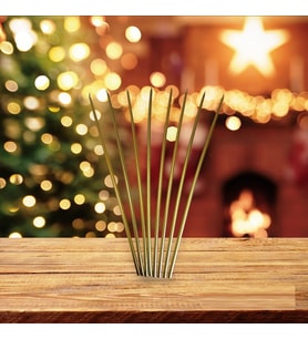 VIP PARLAK GOLD KİLİSE MUMU ARINMA MUMU CHURCH CANDLES 8 ADET GOLD İNCE UZUN MUM 35 CM GOLD MUM