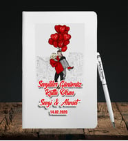 Sevgililer Gününe Özel Defter Kalem Seti 17