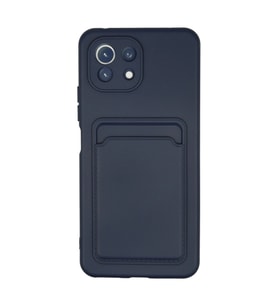 Xiaomi Mi 11 Kılıf Kelvin Kartvizitli Silikon - Lacivert