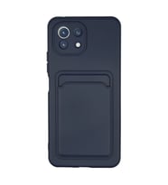 Xiaomi Mi 11 Kılıf Kelvin Kartvizitli Silikon - Lacivert
