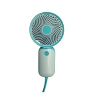 Mini El Fanı Taşınabilir Serinletici Şarjlı Vantilatör Tek Kademeli Hız ayarı (Mavi)