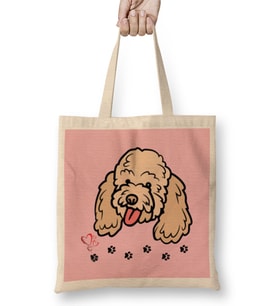 Funny Dog Lover Gift For Women Men Bez Çanta Uzun Saplı