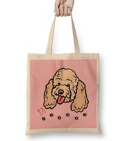 Funny Dog Lover Gift For Women Men Bez Çanta Uzun Saplı