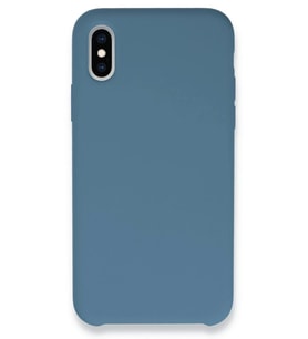 Newface Apple iPhone XS Max Kılıf Lansman Legant Silikon - Açık Mavi