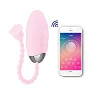 Telefon Kontrollü Yumurta Vibratör Pembe (Çok Renkli)