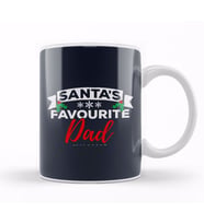 Santas Favourite Dad Christmas Kupa Bardak Porselen