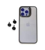 Pilelistore   iPhone 15 Pro Max Kılıf Roblox Lens Standlı Kapak - Titan Gri