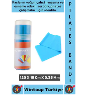 Uzun Ömürlü Fitness Aerobik Esneme Elastik Esnek Orta Sertlik Direnç Özel Kutulu Pilates Bandı