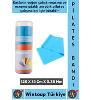 Uzun Ömürlü Fitness Aerobik Esneme Elastik Esnek Orta Sertlik Direnç Özel Kutulu Pilates Bandı