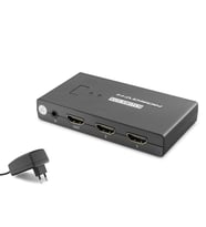 Hdmi Usb Kvm Switch 2 Port Hdmi 4 Port Usb Dahili Kablolu - Siyah HDX1373