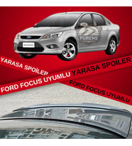 Ford Focus 2-2,5 Bagaj Üstü Slim Yarasa Spoiler Piano Black Parlak Siyah