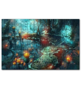 Cakapuzzle Fantezi Resim Sanatı Doğa Görseli Puzzle Yapboz MDF (Ahşap) (120 Parça)