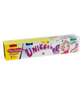 Oyun Hamuru 5 Renk Unicorn 5*100 Gram