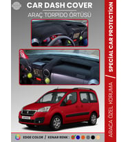 Peugeot PARTNER (2015-2020) Torpido Örtüsü Panel Koruma Torpido Koruma Tam Uyum Kaymaz Özel Kesim