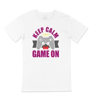 Mor Keep Calm Game On Tişört