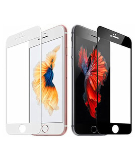 İphone  6Plus Seramik Tam Kaplayan Kırılmaz Cam Koruyucu 5d 9d Beyaz