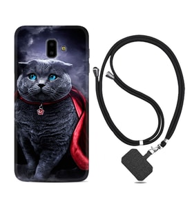 Samsung J6 Plus J7 Prime J7 Pro M20 Kılıf Boyun Askılı Silikon Super Cat 1666