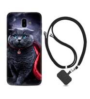 Samsung J6 Plus J7 Prime J7 Pro M20 Kılıf Boyun Askılı Silikon Super Cat 1666