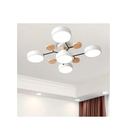 Modern Ahşap Led Avize-5 'li