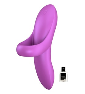 Bold Lover Dark Pink 12 Farklı Titreşim Modlu Parmak Vibratörü+Jel