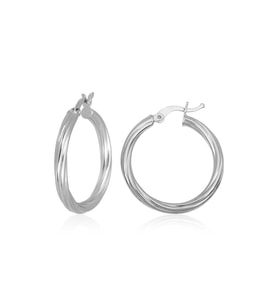 Gümüş 4 mm Burgu Şarnel Kadın Küpe CSR2184430